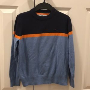 Blue sweater for big boys